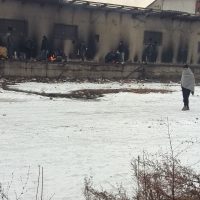 혹한기 세르비아, 도시를 전전하는 난민들