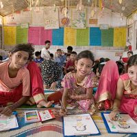 방글라데시, 로힝야 난민 어린이에게 교육 기회 제공