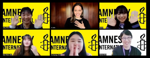 “너의 권리를 주장해” 안젤리나 졸리, 한국 청소년 활동가 대담 인터뷰