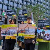 국제앰네스티 한국지부, 170여 개 시민단체와 “HD현대는 이스라엘 전쟁범죄와의 연결고리를 끊어라” 촉구하는 기자회견 개최