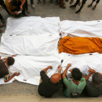 이스라엘/팔레스타인 점령지역: 이스라엘이 가자지구에서 팔레스타인인에 대한 집단학살을 자행하고 있다