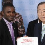 세계시민들의 염원을 UN사무총장에 전달하다